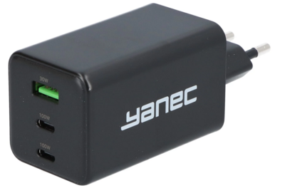 Yanec Compacte GaN lader USB-A USB-C 100W