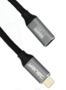 Yanec USB-C laad- en datakabel verlengkabel 2m nylon (100W)